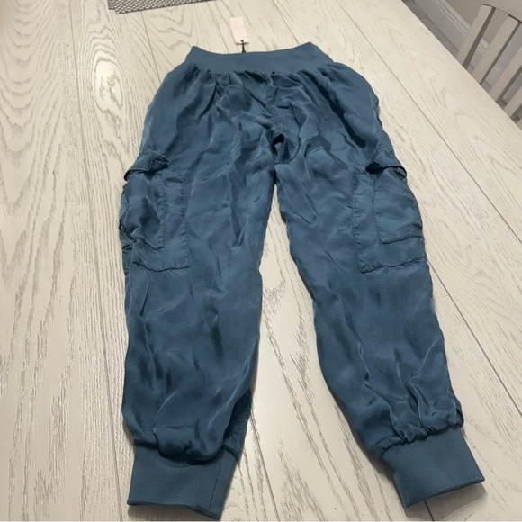 Cinq a Sept Gray Track Pants with Elastic Cuffs - Picture 3 of 10